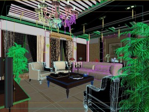 style concise european living room 1783 3Dモデル