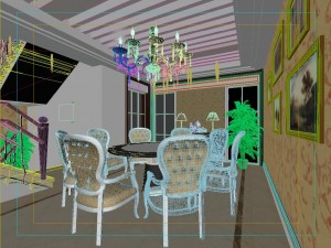 style concise european living room 1783 3Dモデル