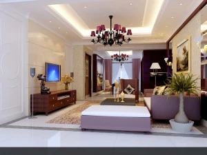 Стиль лаконичной европейской гостиной 1793 года 3D Модель