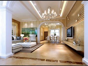 style concise european living room 1794 Modèle 3D