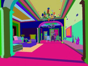 style concise european living room 1794 3D Model