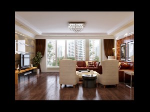 fashionable concise european living room 5102 3D मॉडल