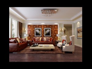 fashionable concise european living room 5102 3D 模型