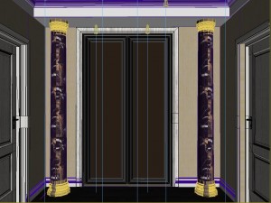 fashionable concise european living room 5102 3D 模型