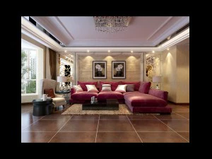 fashionable concise european living room 5103 3D Model