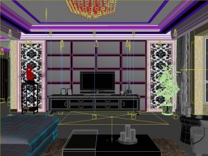 fashionable concise european living room 5103 3D 모델