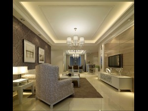 fashionable concise european living room 5129 Modelo 3D