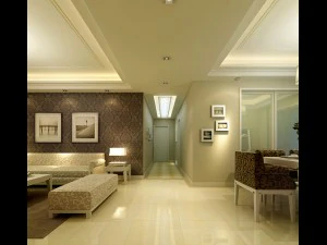 fashionable concise european living room 5129 3D Model