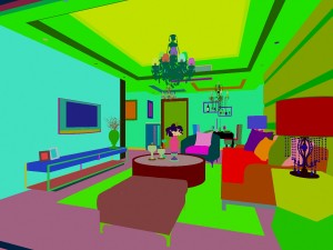 style concise european living room 5153 Modelo 3D
