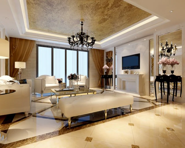 fashionable concise european living room 5164 3D Model .c4d .max .obj .3ds .fbx .stl .blend 