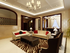 style concise european living room restaurant 1752 Modelo 3D