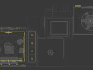 style concise european living room restaurant 1766 3D Model
