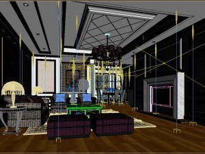 style concise european living room 1775 Modelo 3D