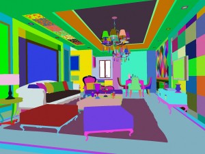style concise european living room of 1776 Modèle 3D