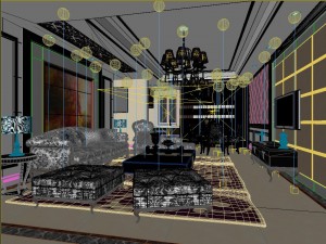 style concise european living room of 1776 Modèle 3D