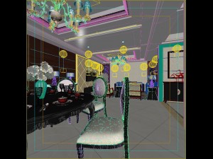 style concise european living room 1780 Modello 3D