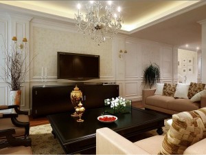 fashionable concise european living room restaurant 5125 Modèle 3D