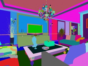 fashionable concise european living room restaurant 5125 Modèle 3D