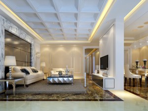 fashion concise european living room 5168 3D Model