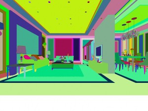 fashion concise european living room 5168 Modelo 3D
