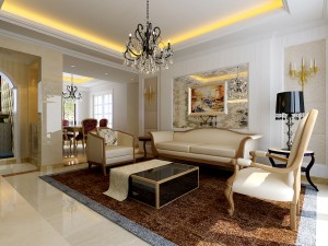 style concise european living room entrance garden 1759 3D Model