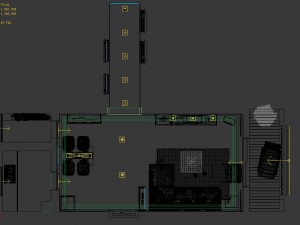 fashionable and concise modern living room 1817 3D Model