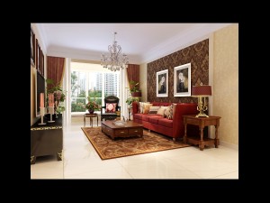fashionable european living room 5139 Model 3D