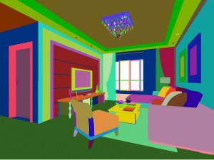 fashionable european living room 514 3D मॉडल