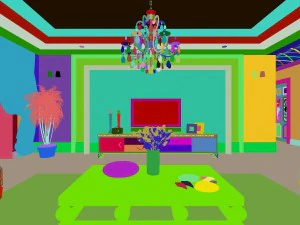 fashionable european living room 5141 3D Model