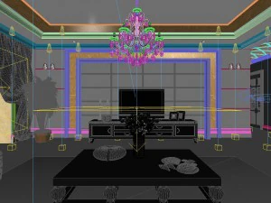 fashionable european living room 5141 3D Model