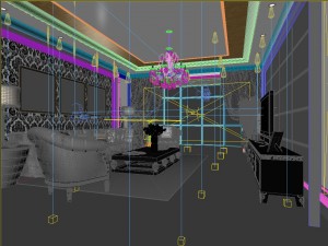 fashionable european living room 5141 Modèle 3D