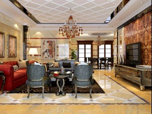 fashionable european living room 5143 Modèle 3D