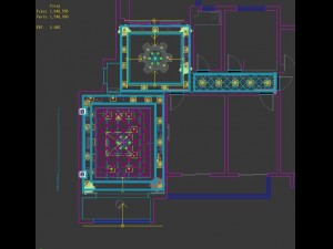 fashionable european living room 5143 Modello 3D
