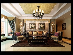 fashionable european living room 5148 3D 模型