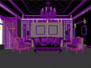 fashionable european living room 5148 Modèle 3D