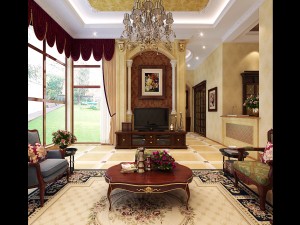 fashionable european living room 5149 3D Model