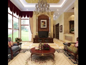 Modisches europ&auml;isches Wohnzimmer 5149 3D Modell