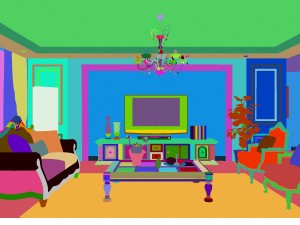 fashion european living room 5150 3Dモデル