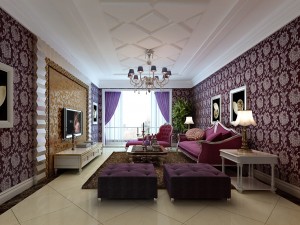 fashionable european living room 5155 3D मॉडल