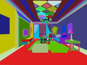 fashionable european living room 5155 Modèle 3D