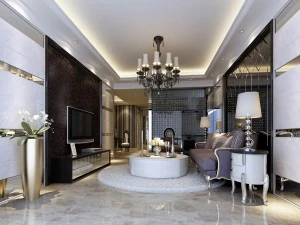 fashionable european living room 5167 3D Model