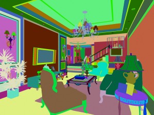 fashionable european living room 5167 3D Model