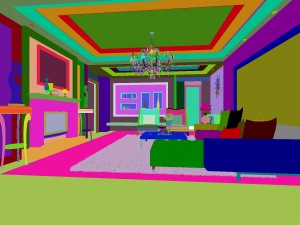 fashionable european living room 5170 3D Модель