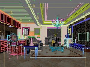 fashionable european living room 5172 Modelo 3D
