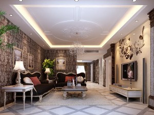 fashion european living room 5134 3D Model
