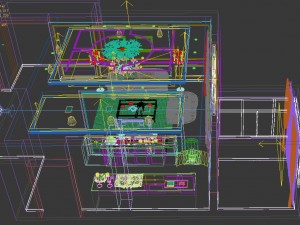fashionable european living room kitchen 5173 3D Модель