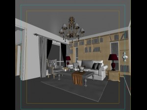 the living room is 1803 Model 3D