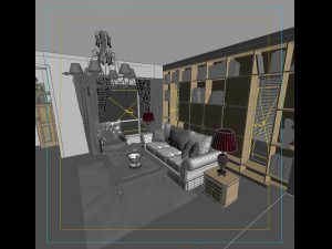 the living room is 1803 Model 3D