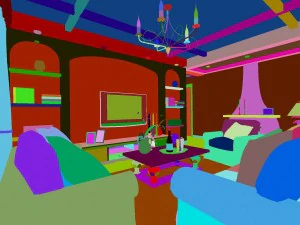 the living room is 1809 3D Model