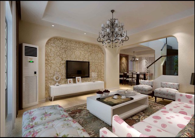 the living room is 1810 3D Model .c4d .max .obj .3ds .fbx .stl .blend 
